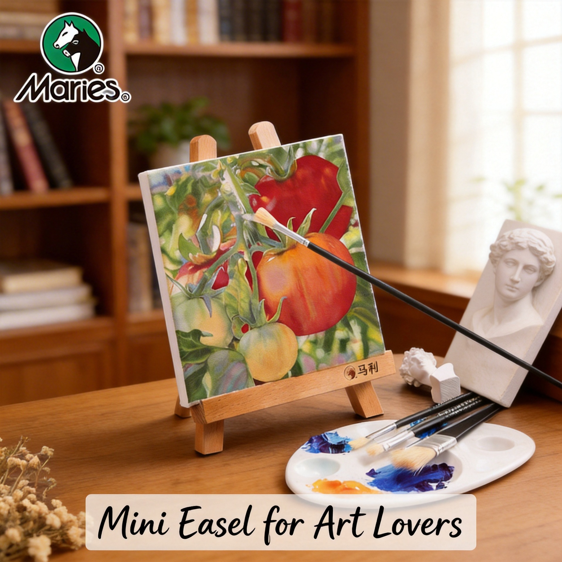 Marley Beech Wood Desktop Easel, Special for Art Students, Sketching and Painting Board, Integrated Mini Easel, Wholesale