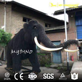 软胶猛犸象披毛电动发声模型 仿真动物博物馆标本影视道具模型