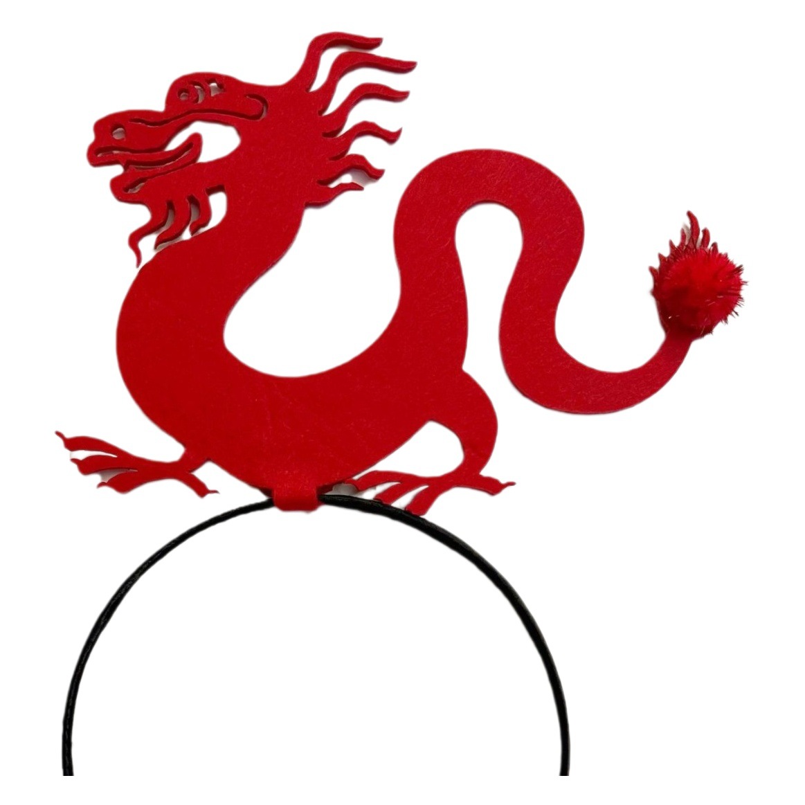 2024 FELIZ DRAGÓN AÑO diadema creativo chino headwear El rendimiento del Día de Año Nuevo vestir atmósfera accesorios empresa Reunión Anual foto