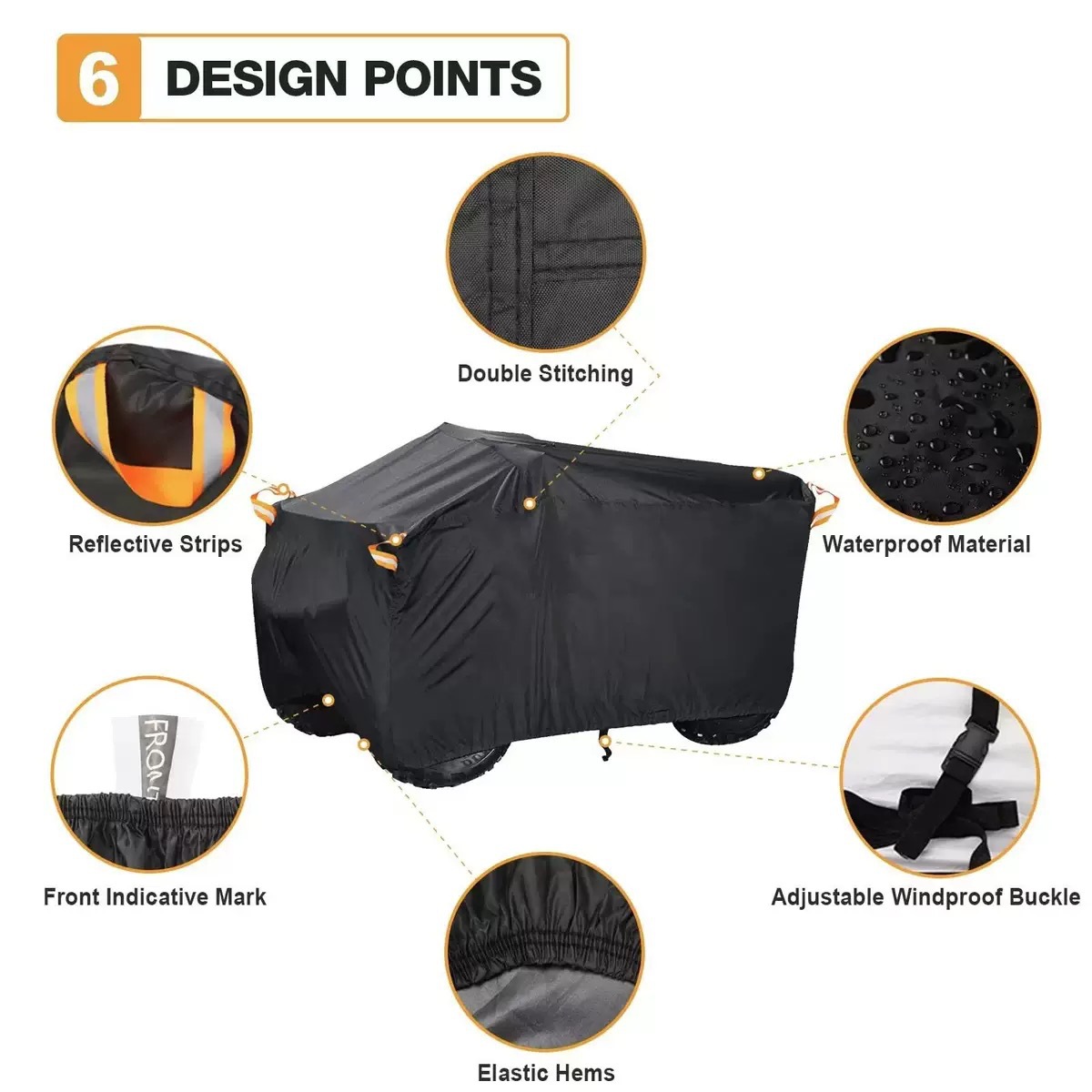 Cross-Border Popular Outdoor Sun Protection Cover Atv Cover, Beach Vehicle Cover, All-Terrain Vehicle Cover