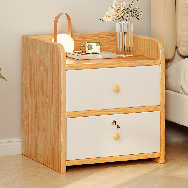 Mesita de noche simple, moderna y simple, pequeño armario de almacenamiento para el hogar, armario de almacenamiento, estante, dormitorio, habitación de alquiler