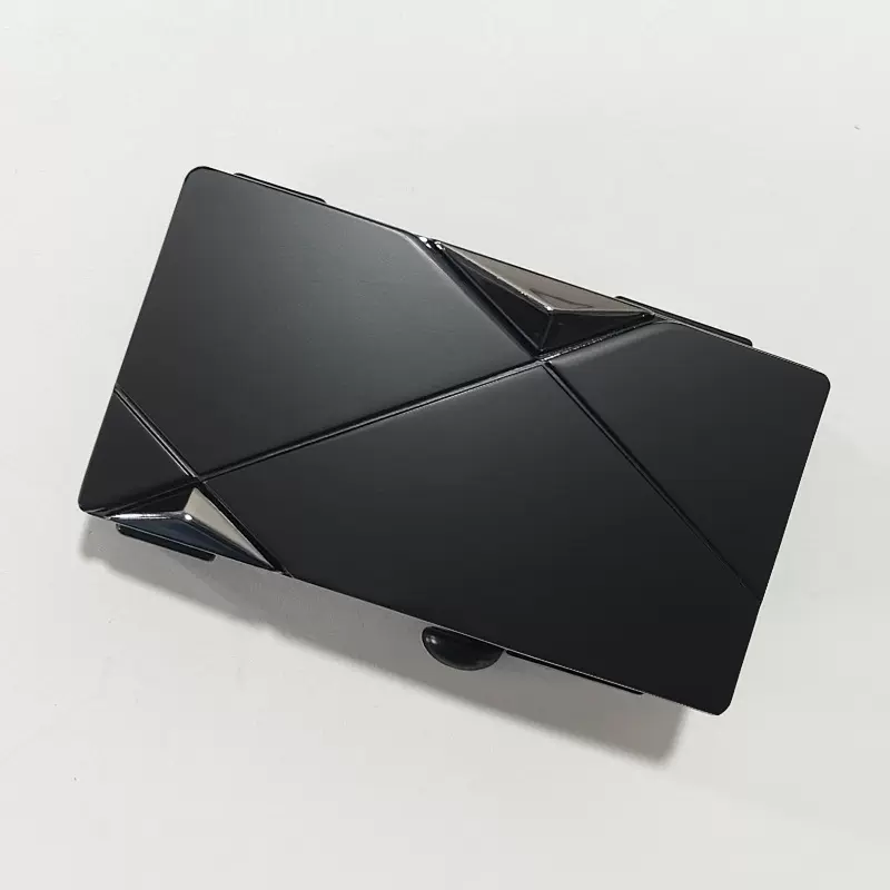 厂家东莞工厂皮带扣男士合金无牙自动扣内穿休闲裤带头激光腰带扣