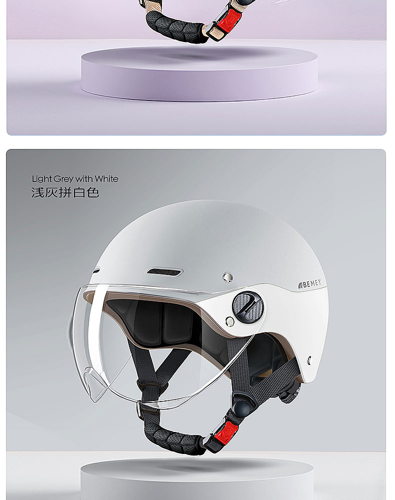 Electric Motorcycle Helmet Scooter Half Helmet Summer Lightweight