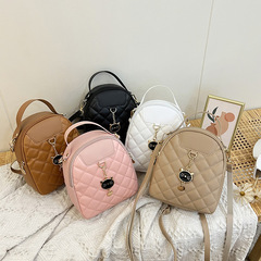 2023 New Fashionable and Grand Houndstooth Embroidered Cat Head Hanging Shoulder Bag, Unique and Niche Export Single Strap Crossbody Bag
