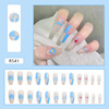 Fake nails, summer removable nail stickers for nails for manicure, ready-made product, wholesale