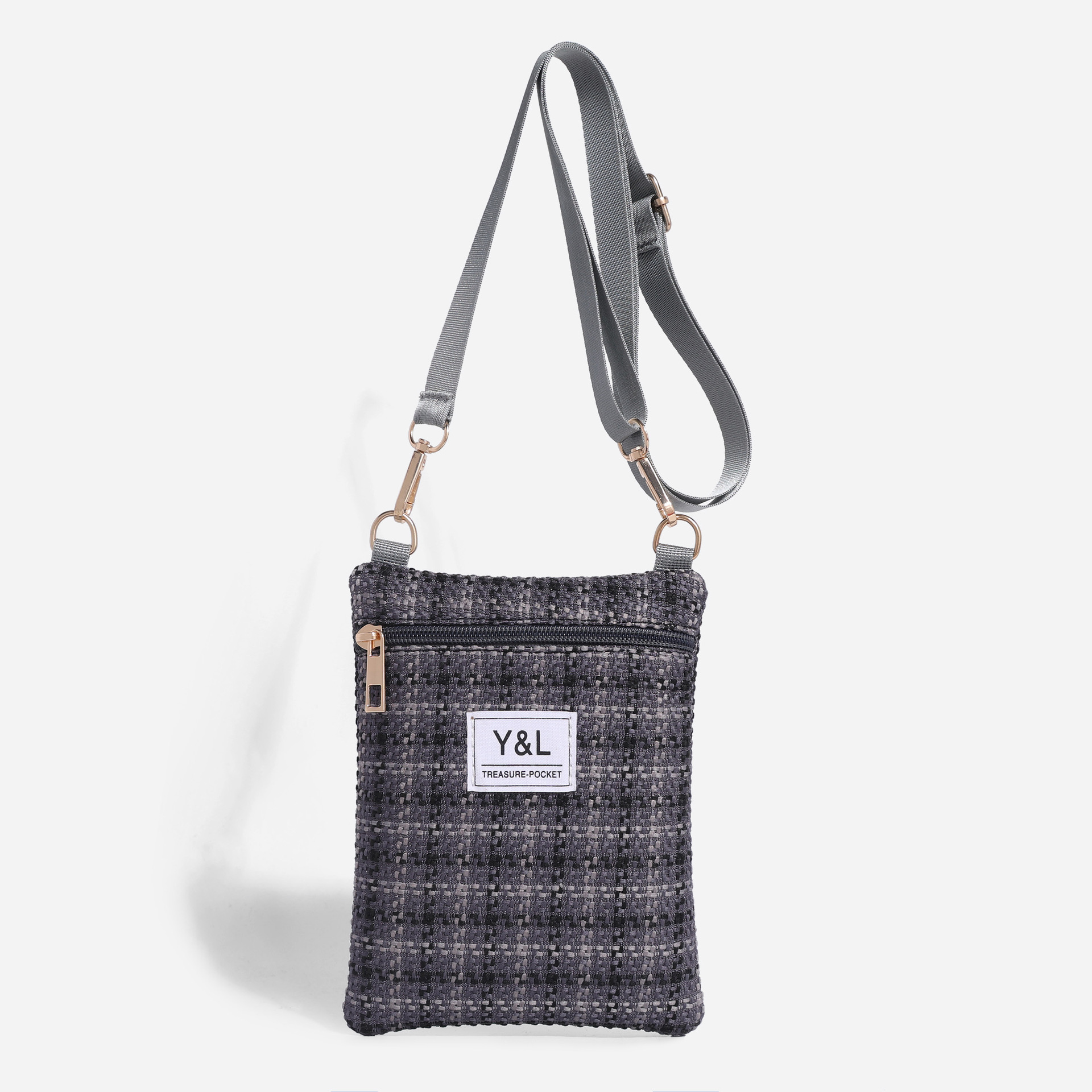 Tejido de encaje rugoso tela de celosía damas mini hombro mochila bolso móvil correa de hombro mini bolso pequeño