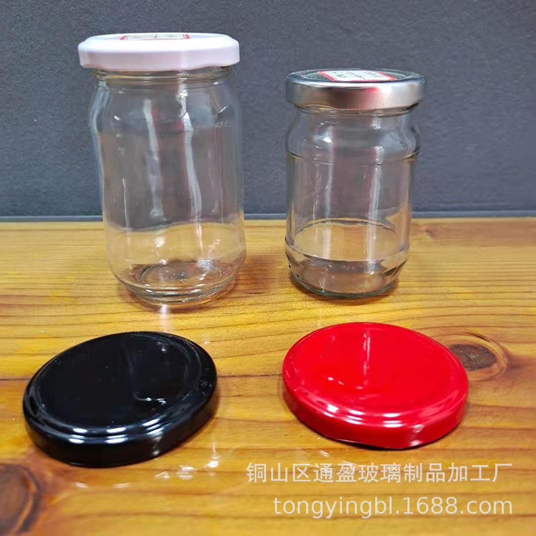 150毫升小容量玻璃瓶马口铁盖果酱瓶辣椒酱菜瓶罐头瓶带盖丘比酱