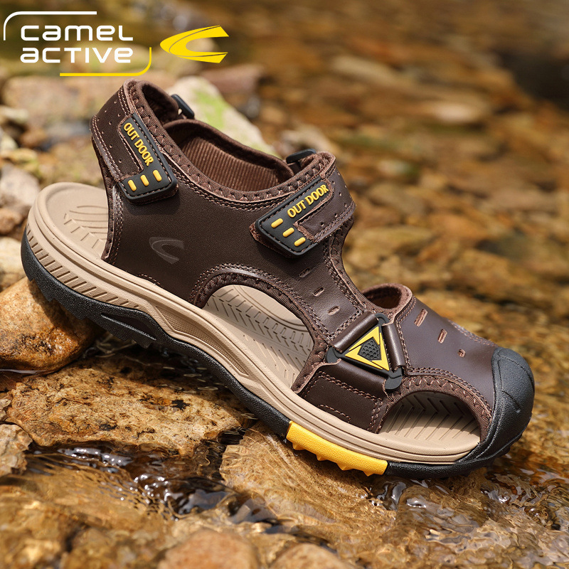 German Camel Dynamic Sandals Outdoor Sports Baotou Casual Shoes Slippers Summer Breathable Men's Beach Shoes