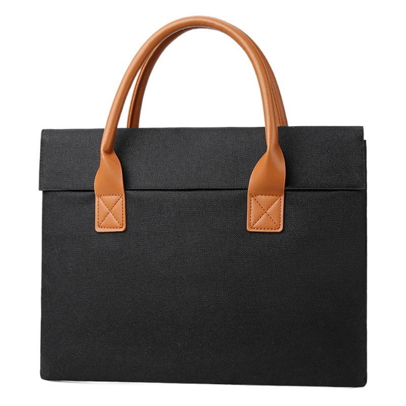 Nuevo bolso de tela Oxford para computadora portátil color sólido 15,6 pulgadas comercial de gran capacidad maletín portátil impresión al por mayor