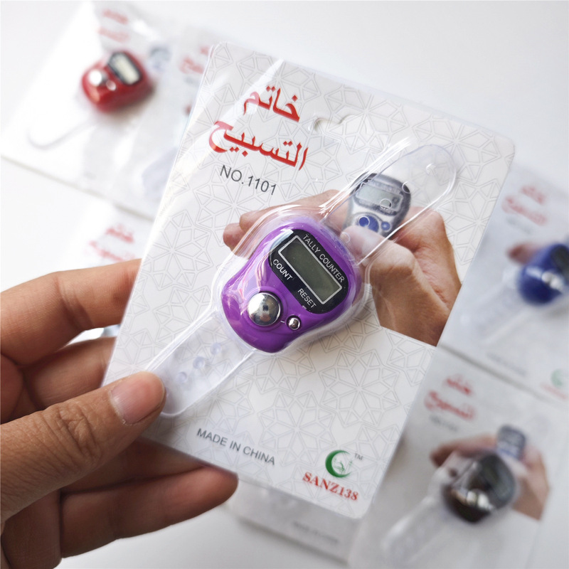 イスラム教徒のフィンガーカウンターリングポイントカウンター電子カウンターミニリングデジタルディスプレイ瞑想カウンター|undefined