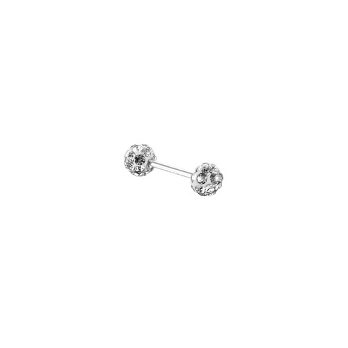 Cross-border stainless steel piercing jewelry new Korean style fashion diamond ball earrings earrings ear bone nails