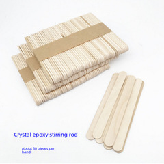 Wooden Popsicle Sticks, Droplet Glue Stirring Sticks, Kindergarten DIY Craft and Educational Building Toys Materials