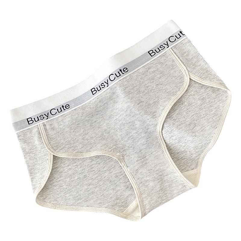 Gran marca ins estilo fuerte empuje 8126 negro blanco gris ajustable alta hendidura chica Mediados de cintura cadera ropa interior Calzoncillos algodón