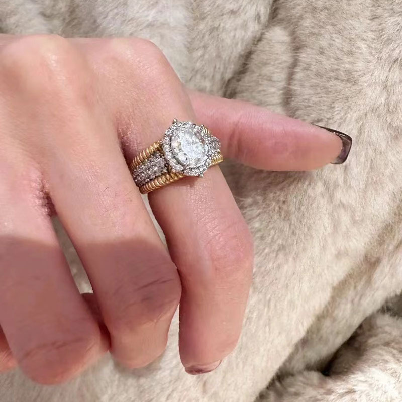 Holiday Occasion 925 Sterling Silver Material Solid Color Pattern 925 Sterling Silver Solid Color Zircon Rings