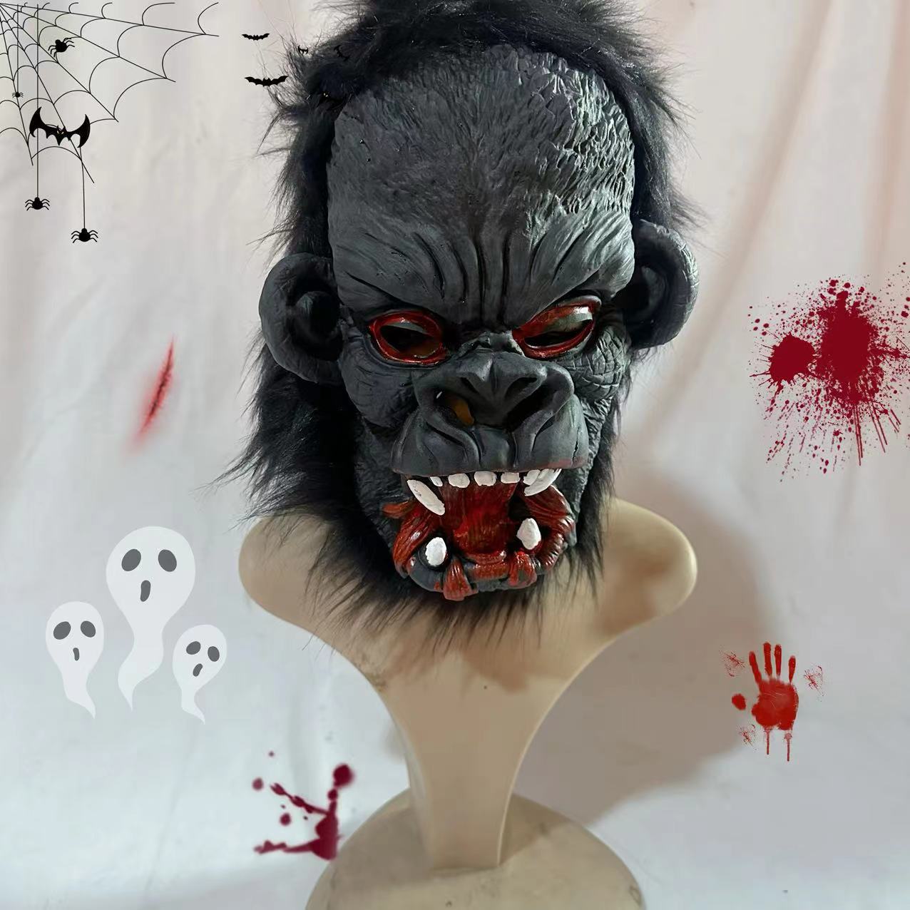 Disfraz de orangután para baile de disfraces de Halloween 2024, cosplay, venta al por mayor de fábrica para comercio exterior