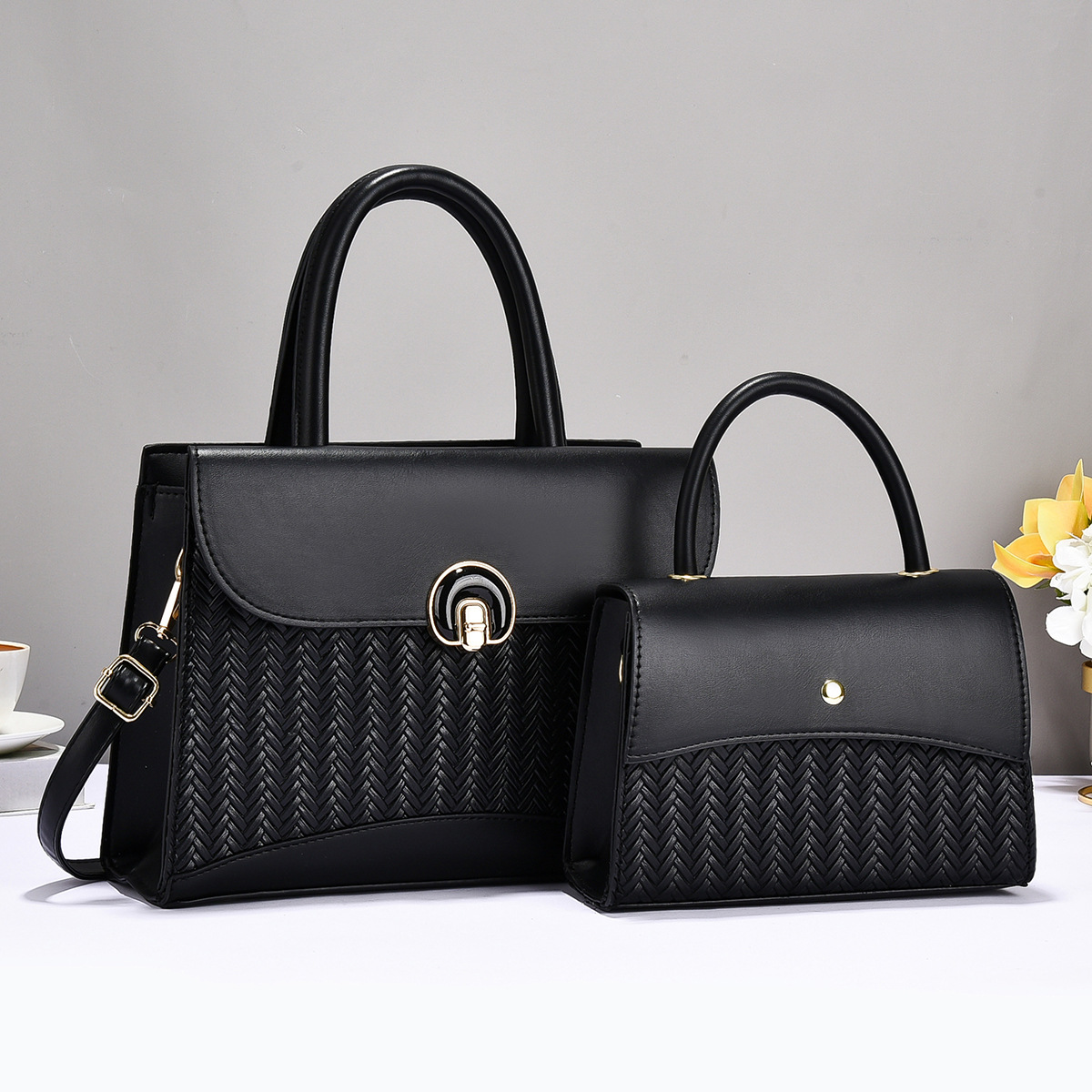 Temperamento versátil nuevo bolso coreano de moda mujer hermoso bolso de hombro bolso de mujer bolso de mujer bolso grande