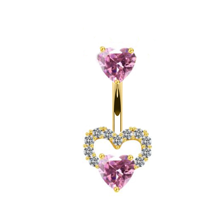 7g Weight Belly Ring Classification 1 Piece Quantity Holiday, Party Occasion 304 Stainless Steel, 316L Stainless Steel , Copper Material Heart Shape Pattern All Seasons Season Unisex Gender Streetwear Style Waterproof Non Tarnish, Surgical Steel, Plating Craft 1 Piece 304 Stainless Steel 316L Stainless Steel Copper Belly Rings Heart Shape Waterproof Non Tarnish Surgical Steel Unisex 3