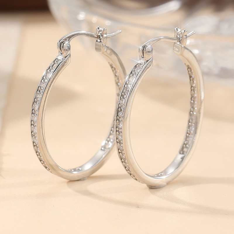 Chenyue Cross-Border Earrings European and American Geometric Hollow Copper Earrings Dropshipping