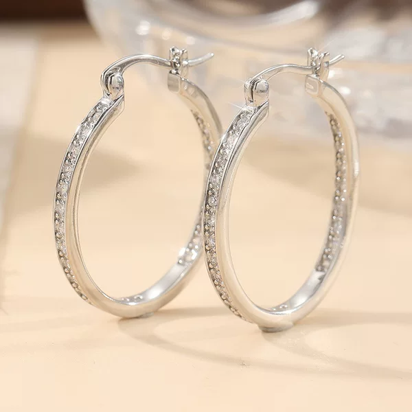 Chenyue Cross-Border Earrings European and American Geometric Hollow Copper Earrings Dropshipping