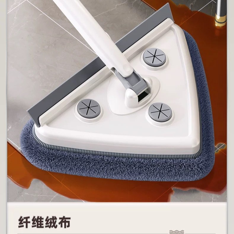 Limpie el artefacto de vidrio nuevo trapeador triangular doméstico techo limpio armario pared superficie limpia artefacto de limpieza un arrastrar