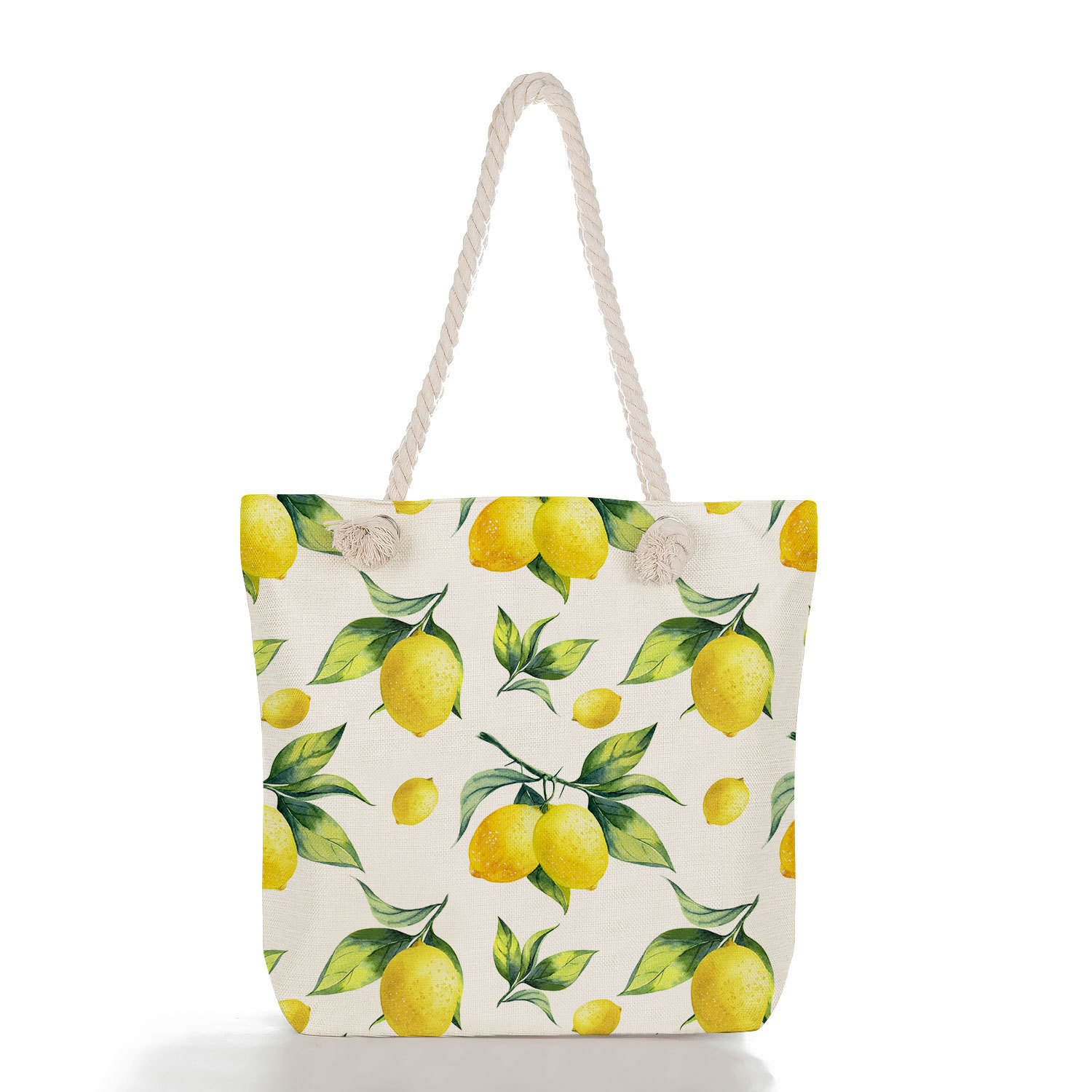 Women's Cotton And Linen Fruit Strawberry Cute Square Zipper Tote Bag display picture 1