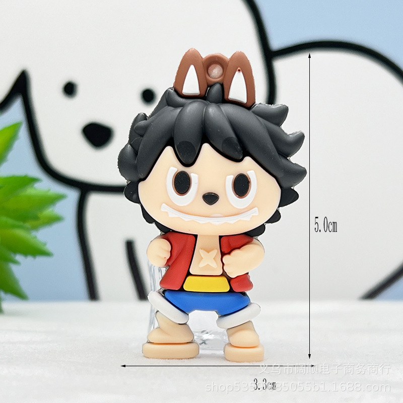 ラブブワンピースキーホルダーペンダント海王ルフィキーホルダー人形ペンダントブラインドボックス人形卸売|undefined