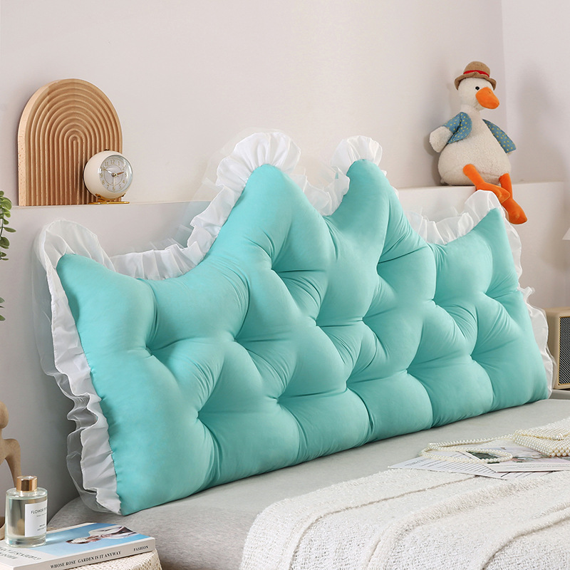 Bedside Cushion Internet-famous Princess Windy Bed Crown Soft Cushion Pillow Bedside Back Cushion Anti-collision New Tatami