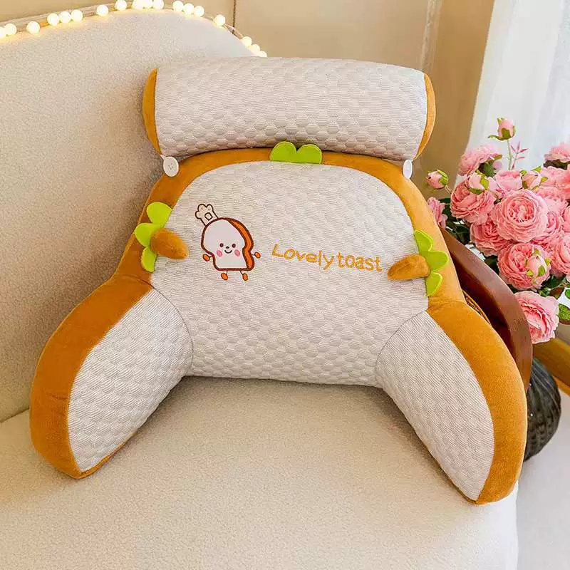 Лёгкая шелковая игрушка Doudou для кровати — большая подушка с тягой на спину, подушка для кровати, подушка для чтения, поясничная подушка, подушка на кровати, летом