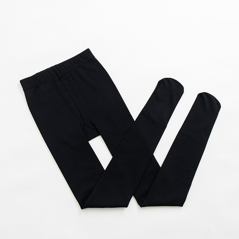 Otoño e invierno polainas de terciopelo fino desgaste exterior color de piel pantimedias de paso Levantamiento de cadera adelgazamiento pantalones de una pieza entrega de una pieza