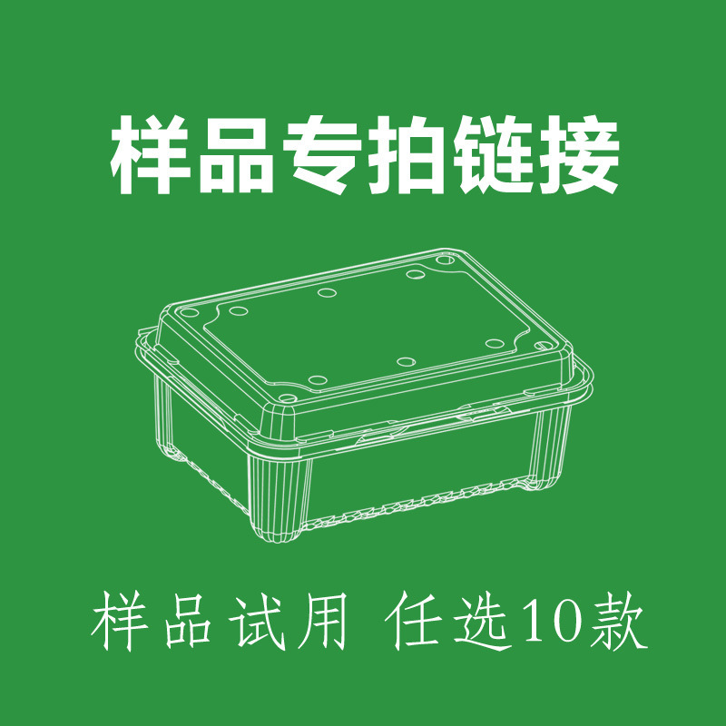 蔬果乐果蔬盒沙拉盒生鲜果蔬托盘果切盒样品专拍环保材质塑料盒