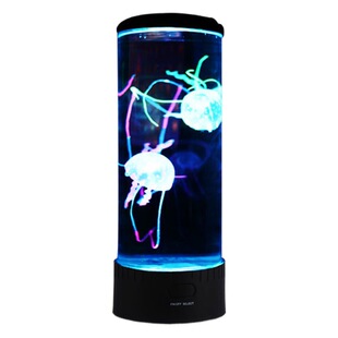 Led simulation 9 inch 10 inch large jellyfish lamp remote control colorful jellyfish lamp USB cable simulation jellyfish night light