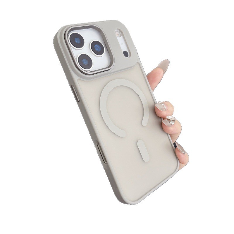 肤感半透磁吸大孔磨砂适用iphone17苹果16手机壳15情侣防摔14全包|undefined