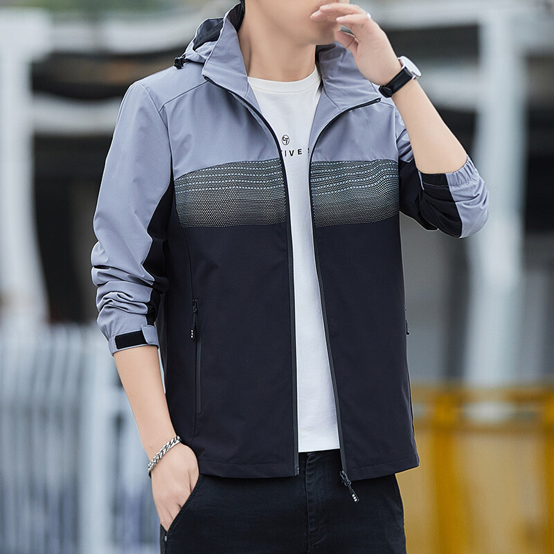 Chaqueta de los hombres de la primavera y el otoño de marca de moda Suelta chaqueta de los hombres casuales al aire libre funcional ropa de trabajo chaqueta al por mayor