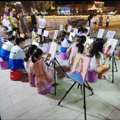 落書き画板DIY水彩画公園夜市屋台供給源水彩絵具メーカー卸売画材彩画
