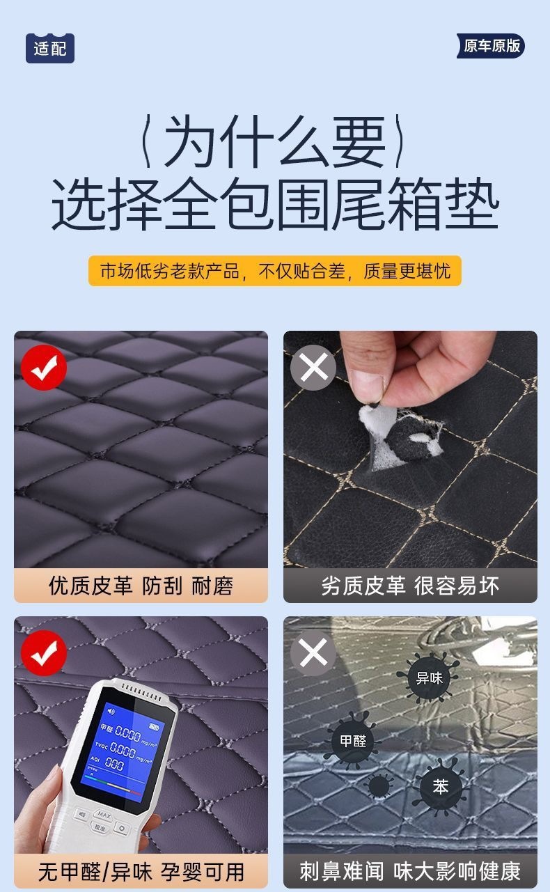 Suitable for Leapmotor C16, fully enclosed trunk mat, pure electric modified car range extender interior accessories, trunk