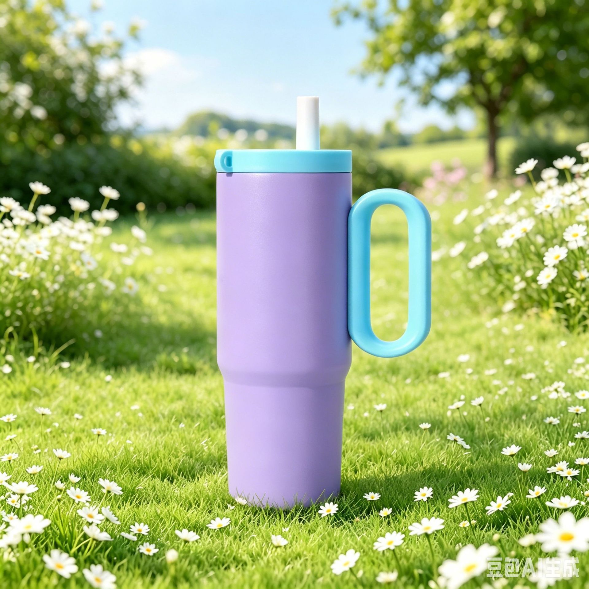 Nueva taza de acero inoxidable de alto valor nominal de 750ml con mango de hielo 304