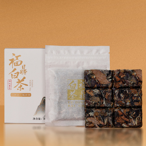 福鼎白茶老白茶礼盒茶饼2016年老寿眉小方片陈皮白茶茶叶直播批发
