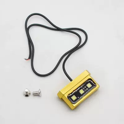 aircraft license plate frame lamp, Nömrə qabı - gold-sign-frame-lamp