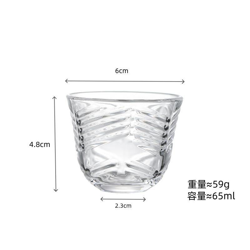 Conjunto de tazas de té de vidrio tazas de té de kung fu tazas de té de vidrio tazas pequeñas tazas de té mini transparentes tazas de té resistentes al calor
