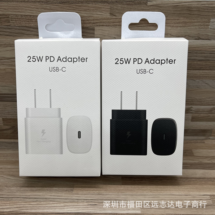 Applicable to Samsung note10/S20 American standard British standard European standard 25W PD fast charge charger EP-TA800