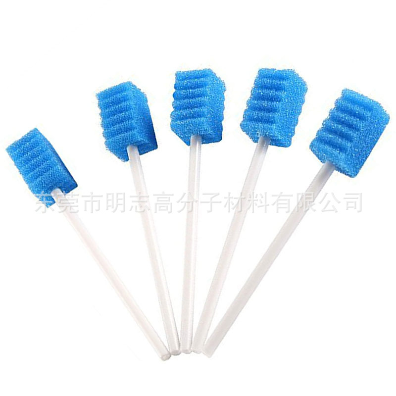 欧美口腔按摩海绵棒 聚醚民用海绵 言语吞咽康复口肌训练护理棒