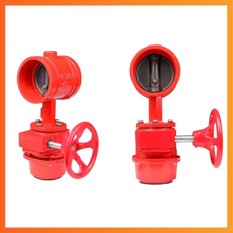 闽山/桂安沟槽式信号闸阀ZSXDF8-Q-80-16 对夹式消防信号阀DN100