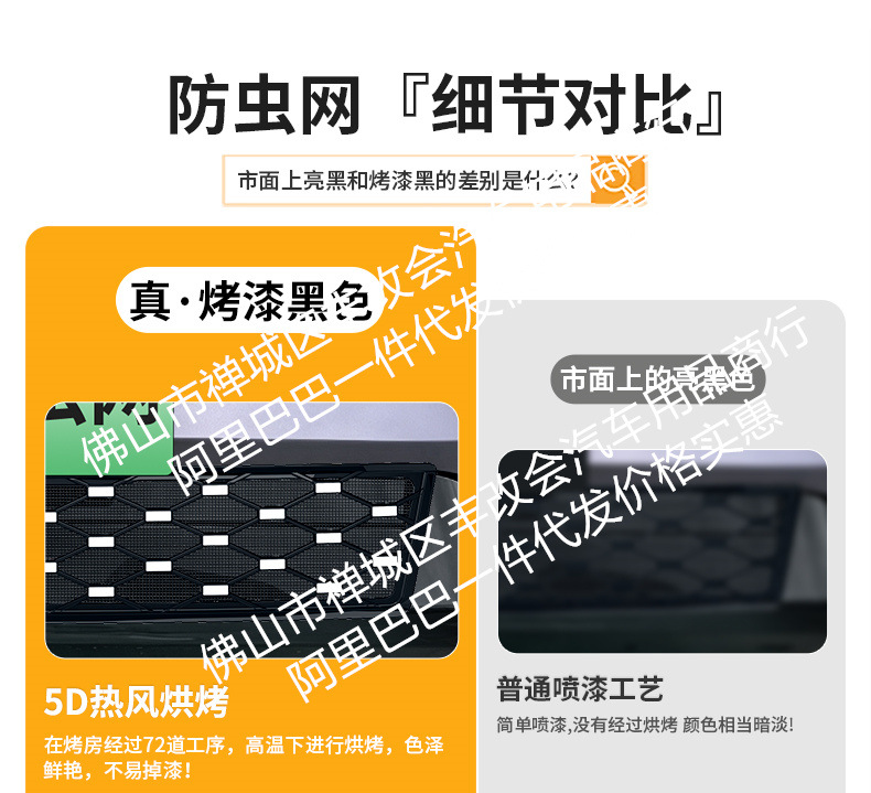 Suitable for Xpeng MONA L03, integrated welded car anti-insect net, front grille special modification decorative strip accessories