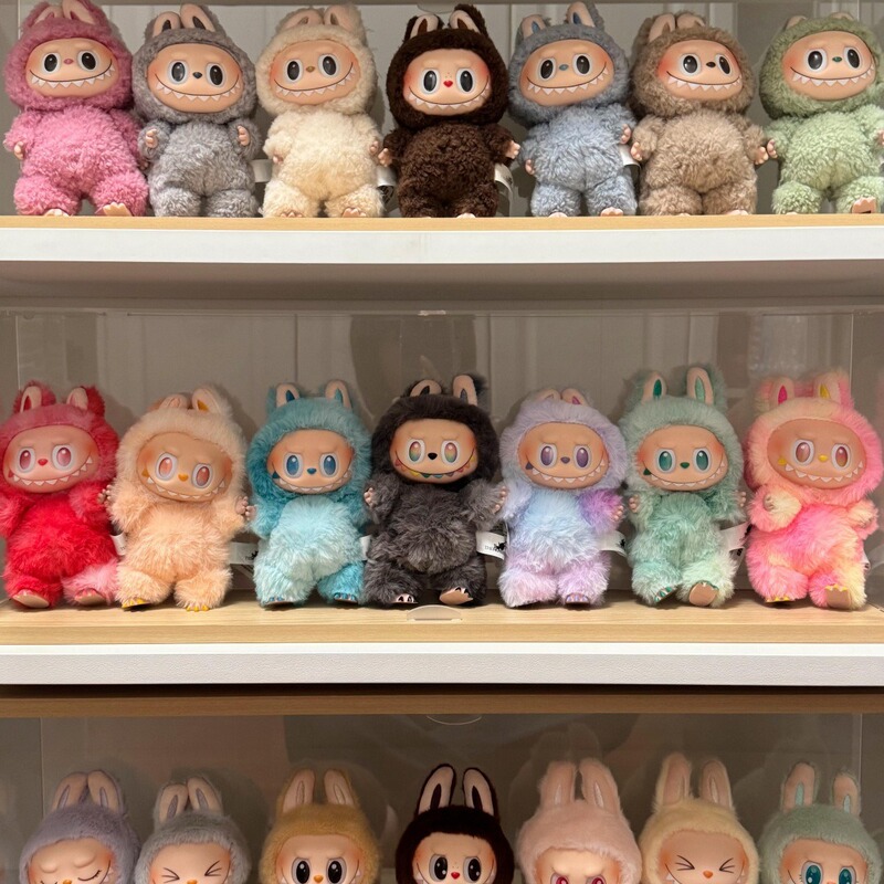 Labubu Blind Box Mart Heart Macaron Vinyl Face Plush Doll Toy Trendy Plush Keychain Wholesale