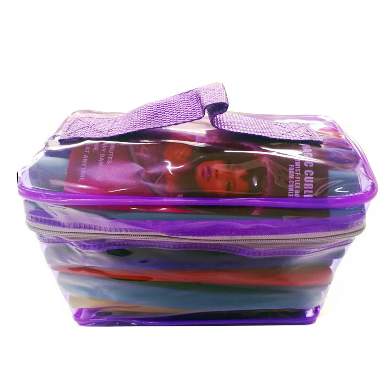 Amazon venta caliente 42 piezas de esponja de PVC tubo de cabello de algodón de perla barra de cabello universal cabello de cabello rizado rollo de frangeo