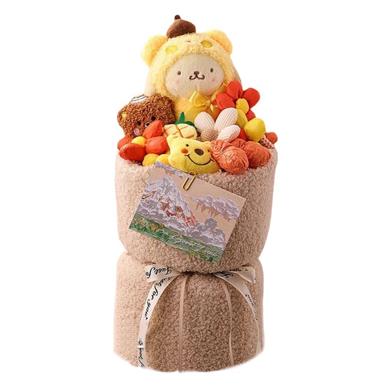 Regalo de Cumpleaños para el Día del Maestro, Temporada de Regreso a Clases, Ramo de Muñecas, Peluche de Kirby Strawberry Bear Kuromi Sanrio