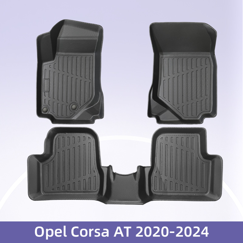 Europa Aplicable para Opel Corsa AT2020 - 2024 Combustible 3D Material TPE Cojín de pie de automóvil