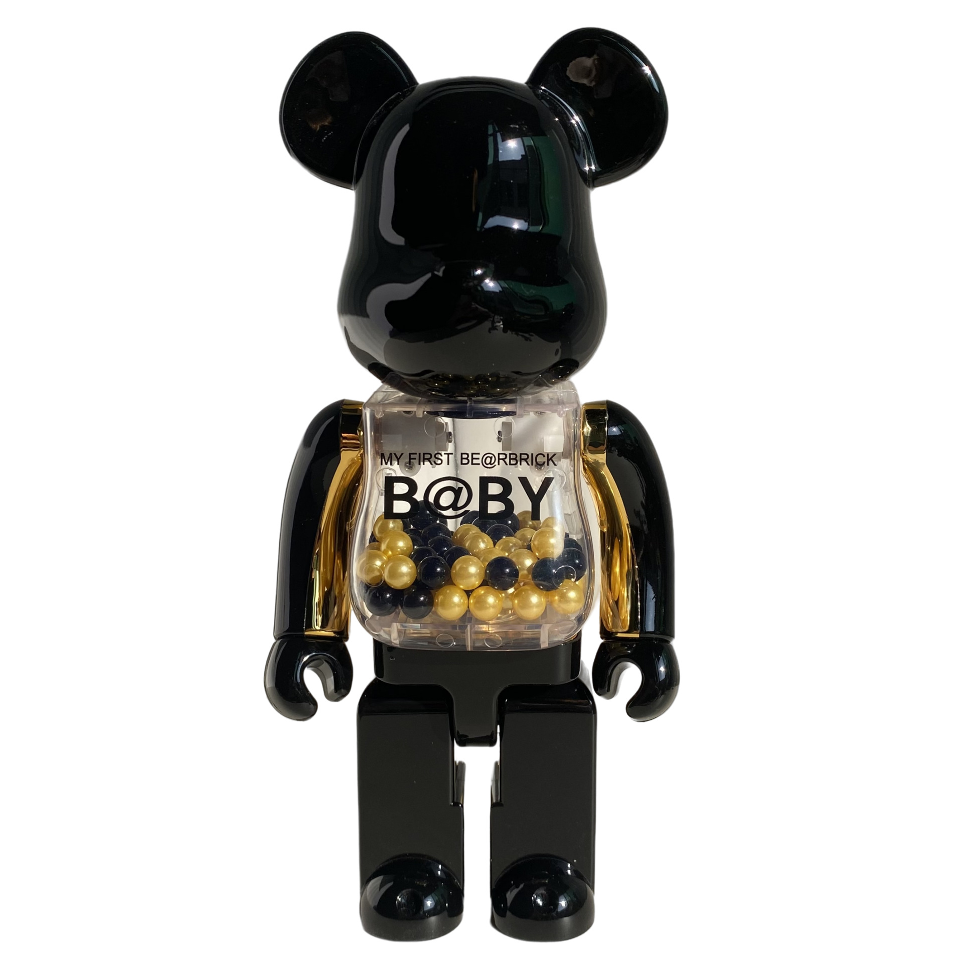 BEARBRICK400 블랙 골드 폭력적인 곰 거실 장식품 조수 브랜드 인형 제조 업체 높은 색상 가치 시뮬레이션