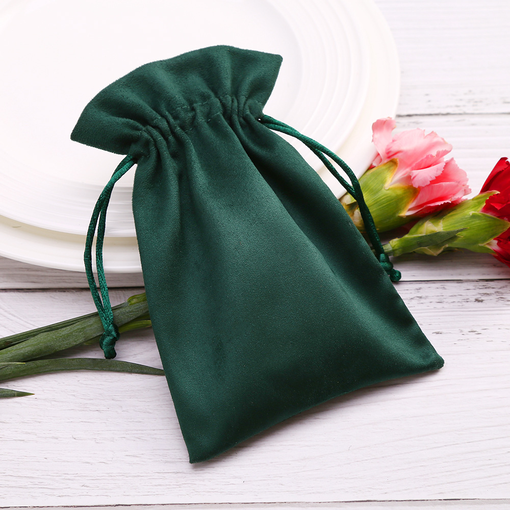 1 Piece Fashion Solid Color Cloth Drawstring Jewelry Packaging Bags display picture 7