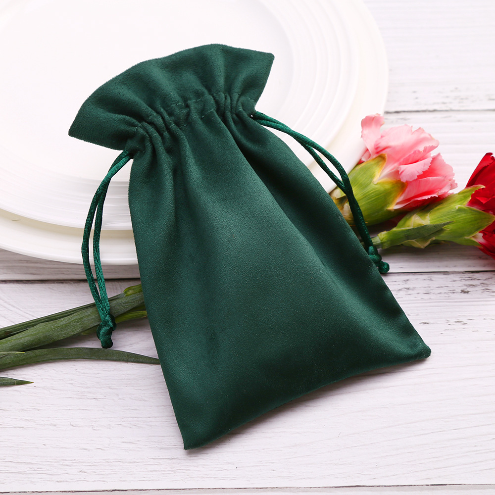 15g Weight Jewelry Packaging Bags Classification 1 Piece Quantity Daily Occasion Solid Color Pattern Drawstring Design Fashion Style 1 Piece Fashion Solid Color Cloth Drawstring Jewelry Packaging Bags 6